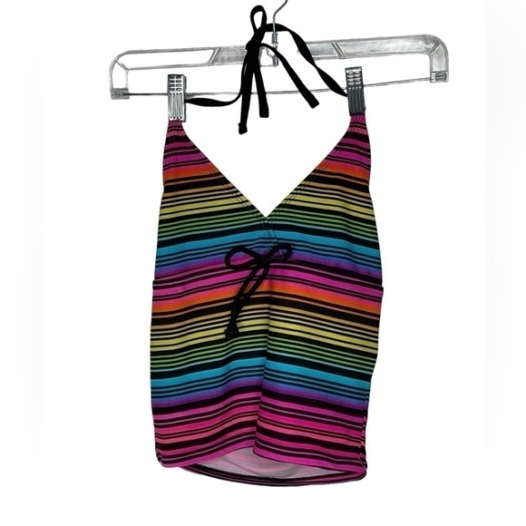 Mudd Other - MUDD Kids Swimsuit Top Size 14 Rainbow Print NWT Pool Beach Sun MSRP 34.00